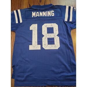 Reebok Peyton Manning Indianapolis Colts NFL Football Jersey Medium 10/12 Boys